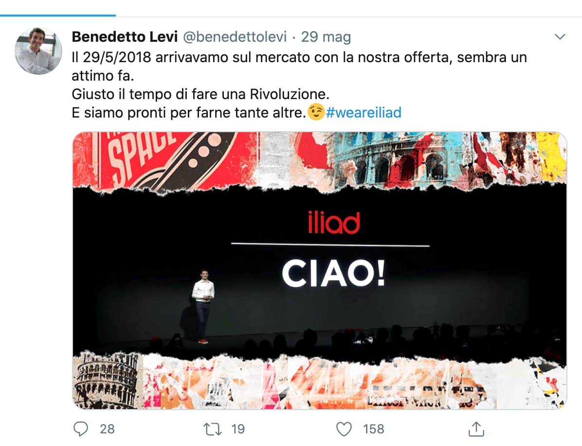 Benedetto Levi su Twitter